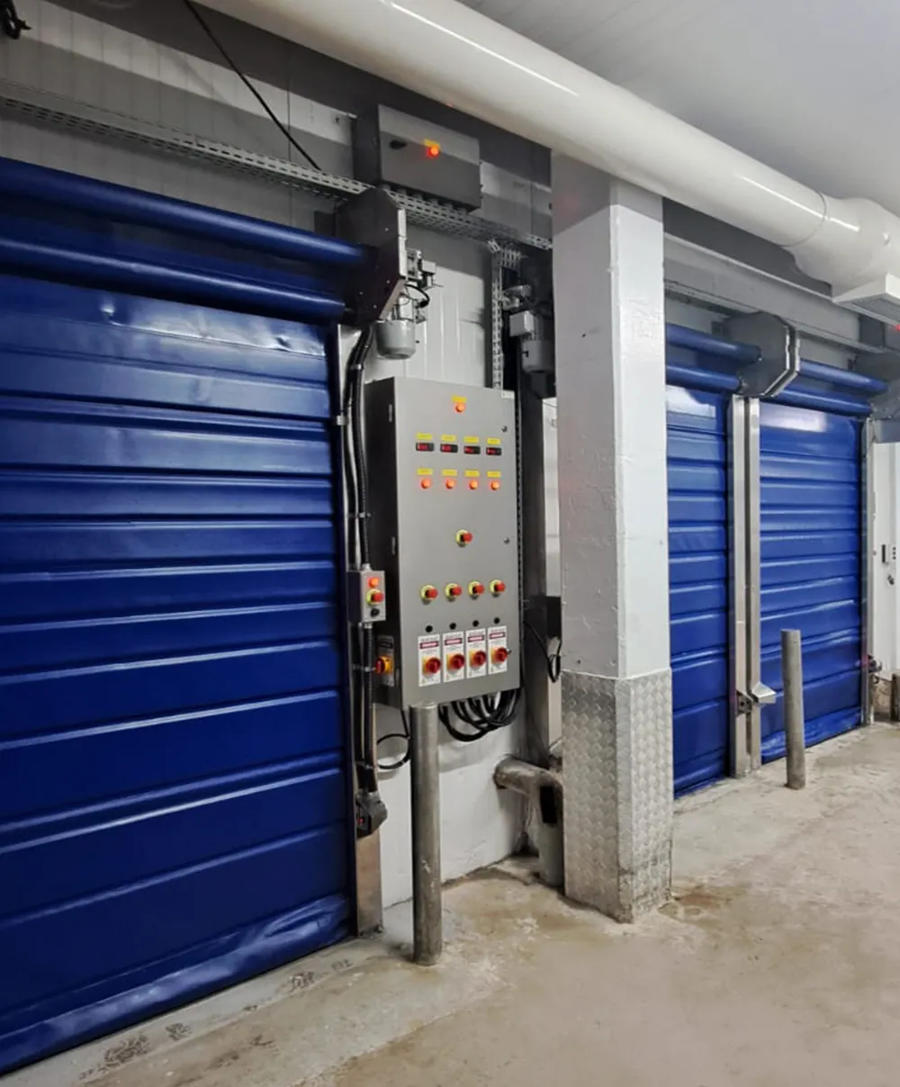 Portas industriais para o setor alimentício