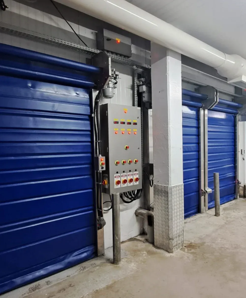 Portas industriais para o setor alimentício